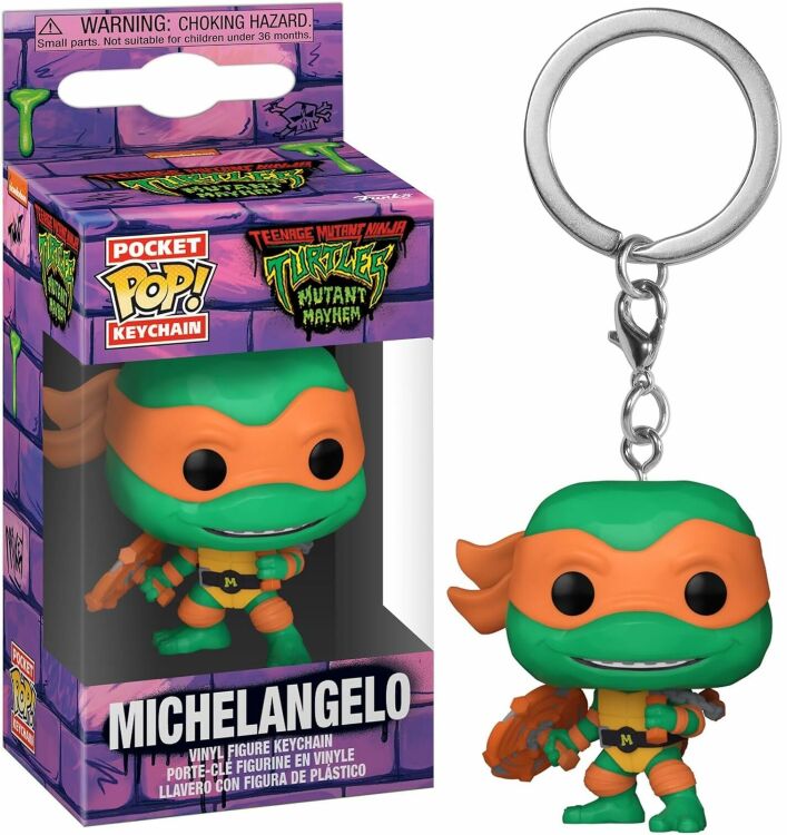 Брелок Funko TMNT Teenage Mutant Ninja Turtles Michelangelo фанко Черепашки ниндзя Микеланджело 4 см.