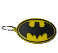 Брелок Batman Logo Keychain ABS пластик Бетмен Логотип жовтий 8 см.